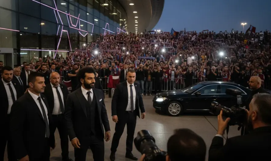 Bordo-Mavili Ekibin Yeni Yıldızı Salah Şehre Ayak Bastı